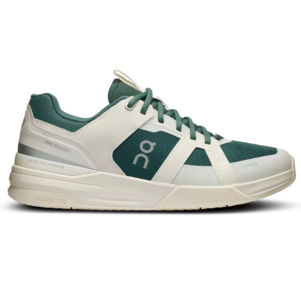 On Cloud The Roger Clubhouse Oyster Tennis Club Ivory Green Sz 9